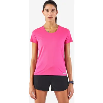 Pánské tričko KALENJI Dámské běžecké tričko Run 100 XL RŮŽOVÁ