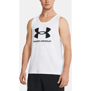 Pánské tílko Pánské tílko Under Armour UA SPORTSTYLE LOGO TANK 1382883-100 Bílá LG