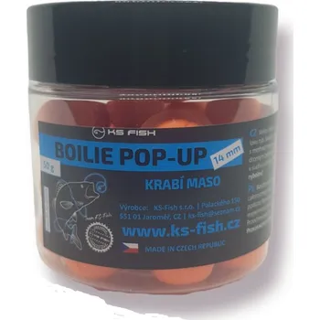Boilies KS Fish Boilie Pop-up 14mm krabí maso