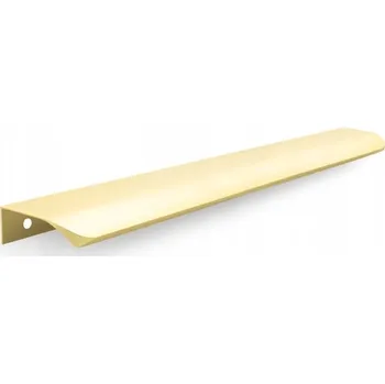 Nábytkové kování Nábytková úchytka hranová zlatá matná ATM UM-486 L-416 / 446mm + vruty