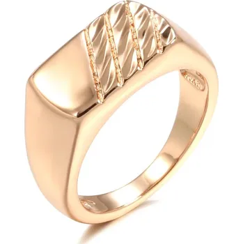 Prsten Pečetní prsten se vzorem Barva (Varianta): 585 Rose Gold, Velikost prstenu: 8 (57,1 mm)