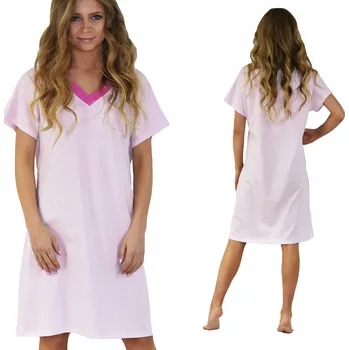 Dámská noční košile Born2rest košile noční dámská 1003 krátký rukáv před kolena velikost XL