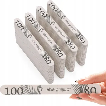 Pilníky na nehty Aba Group Standard Plameňák rovné 100/180 100 ks