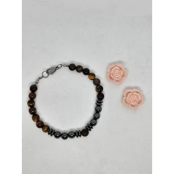 Náramek Pánský náramek z Tygřího oka