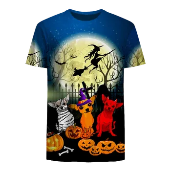 Dámské tričko Tričko s potiskem 3D CS591 psy Velikost: XS, Barva (Varianta): Barva 12