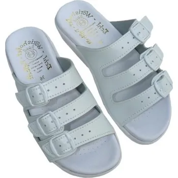 Dámské pantofle Dámské pantofle hladké FUSBET třípáskové bílá Velikost: 36