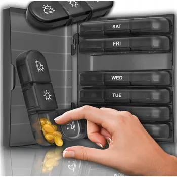 Úložný box Týdenní Schránka , 3 přihrádky na den