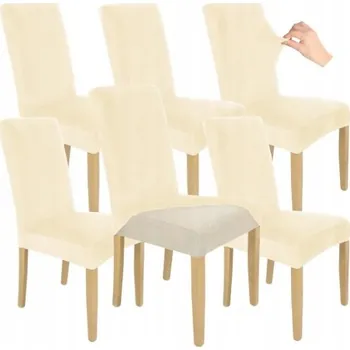 Potah na židli Béžový potah na židli