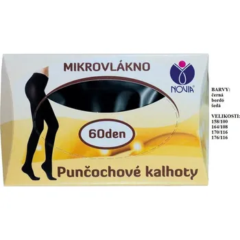 Dámské punčochy Punčochové kalhoty NOVIA D30 Velikost: 158/100 ČERNÁ