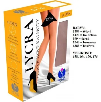 Dámské punčochy Punčochové kalhoty NOVIA D26 pavučinkové s lycrou Velikost: 176/116 barva 1389 - TĚLOVÁ