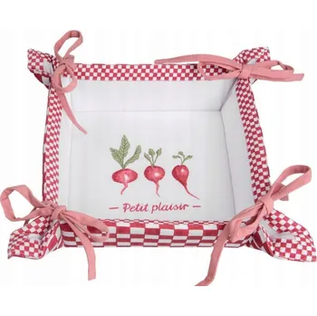 chlebník Košík košíček na chléb na pečivo ředkvička