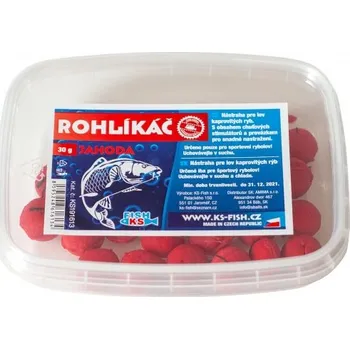 Boilies KS Fish Rohlíkáč 30g Jahoda