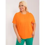 Neonově oranžové tričko s kulatým výstřihem RV-BZ-14006.06X-fluo orange Velikost: ONE SIZE