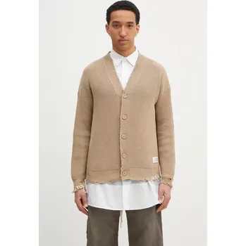 Dámský svetr Bavlněný kardigan MM6 Maison Margiela, M, béžová, 80X