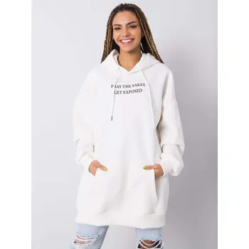 Dámská mikina Dlouhá mikina Exposed - Bílá DS-BL-1121.16-white Velikost: L/XL