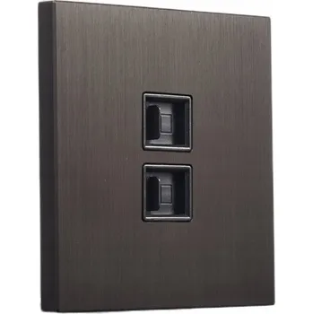 Elektrická zásuvka Internetová zásuvka nástěnná Alkri-Light hnědá