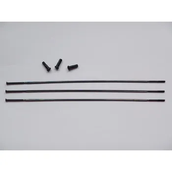 ZIPP SPOKES & NIPPLES & TITANIUM WASHERS 3-PACK 222MM CX-RAY STRAIGHT-PULL HEXAGONAL SECURE LOC