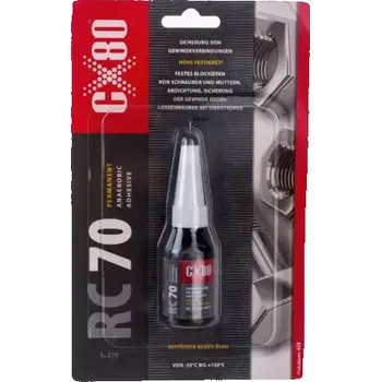 Průmyslové lepidlo CX80 RC70 Threadlocker High Strength - Lepidlo na závity vysokopevnostní 10ml