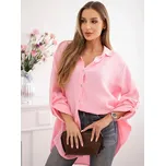 Dámská volná růžová košile 65622, VELIKOST UNI ( S, M , L )