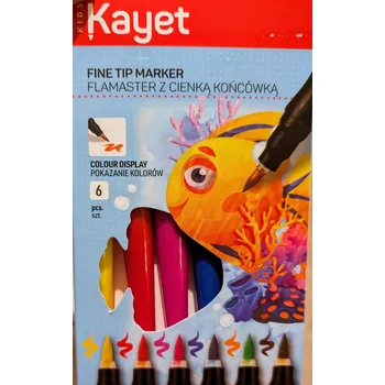 Fixy Kayet s tenkým hrotem, 6 kusů