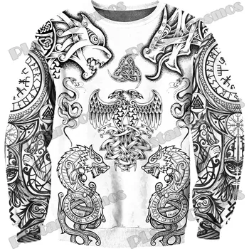 Dámská mikina Unisex mikina s celoplošným potiskem CS932 Wolf & Dragon Tattoo Velikost: XS, Barva (Varianta): Sweatshirt