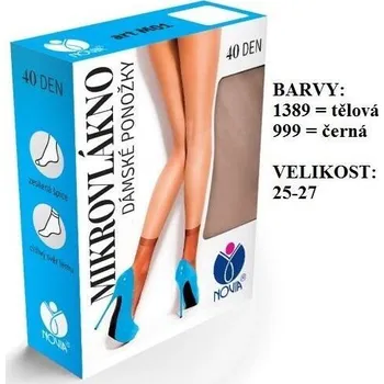 Dámské ponožky Dámské ponožky NOVIA M01 mikrovlákno Velikost: 25-27 barva 1389 - TĚLOVÁ