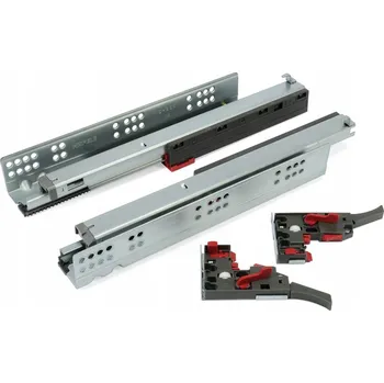 Nábytkové kování Spodní výsuv 3D HAFELE pro zásuvky 400 mm plný výsuv s tlumením dovírání