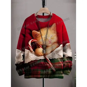 Dámský svetr Unisex svetr s potiskem CS1125 christmas soby Velikost: S, Barva (Varianta): Svetr 22