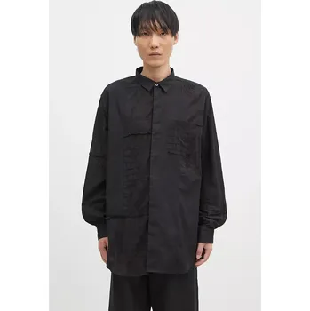 Pánská košile Bavlněná košile Engineered Garments Combo Short Collar, M, černá, 99X