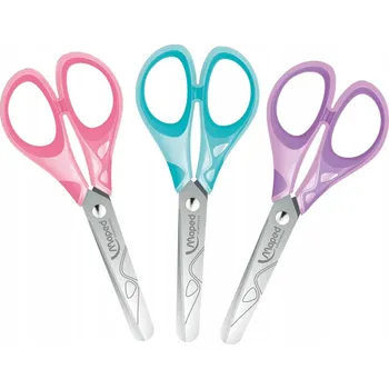 PASTELOVÉ NŮŽKY školní 13 cm Bezpečné pro DĚTI Maped POHODLNÉ