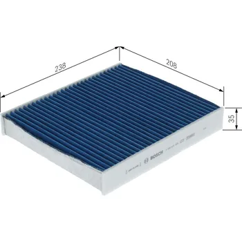 Ventilátor topení a klimatizace Filtr, vzduch v interiéru BOSCH 0 986 628 606