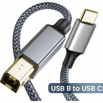 Datový kabel Kabel pro tiskárnu USB B na USB C, 3 m, 480 Mb/s