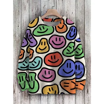 Dámský svetr Unisex svetr s potiskem CS1133 pes dog Velikost: S, Barva (Varianta): Svetr 11