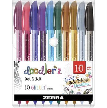 ZEBRA Doodler'z Gel Stick 10ks, Glitter Ink