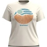 Dámské triko Smartwool W HORIZON VIEW GRAPHIC SHORT SLEEVE XS Béžová, Mix