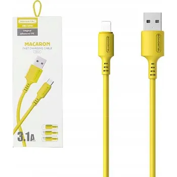 Datový kabel Kabel Somostel USB - Apple Lightning 1,2 m žlutý