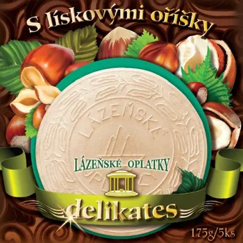 Ing. Žaneta Matulová Lázeňské oplatky s lískovými oříšky 175 g