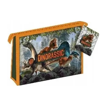 Penál PENÁL pro děti DINOSAUŘI 15x23x6 cm Dino ŠKOLNÍ PENÁL velký