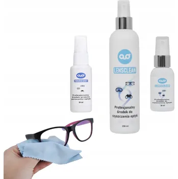 Sada na čištění brýlí a proti zamlžování, sprej 310 ml + hadříky