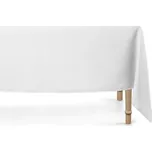 Bílý obdélníkový ubrus pro slavnostní příležitosti 180 x 300 cm