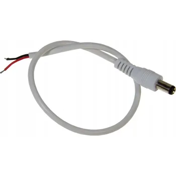 DC KONEKTOR 2,1/5,5 S KABELEM BÍLÝ