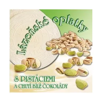 Lázeňské oplatky s příchutí bílé čokolády a pistácií 160 g (1 ks)