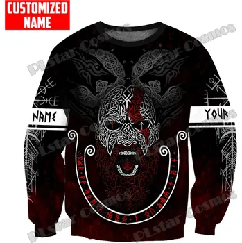 Dámská mikina Unisex mikina s potiskem CS932 Vegvisir Tattoo 3D Velikost: 3XL, Barva (Varianta): Sweatshirt