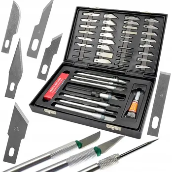 Kuchyňský nůž NŮŽ NŮŽ SKALPEL SADA NOŽŮ 56 Ks