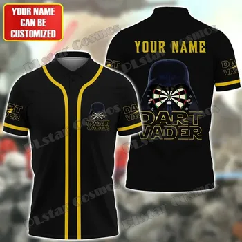 Dámské tričko Unisex tričko polo s potiskem Dart Horror Skull 3D Velikost: M, Barva (Varianta): barva 4