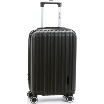 Malý cestovní kufr do letadla, skořepinový, ABS, 40 l, Worldline 623 černá