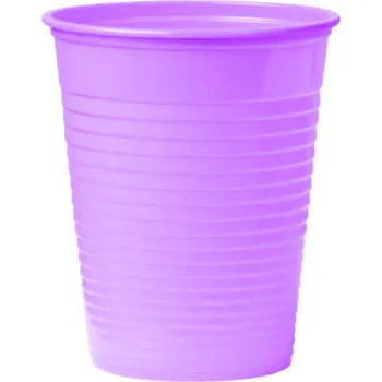 Jednorázové nádobí Kelímky plastové jednorázové barevné Centra (50 ks) fialová