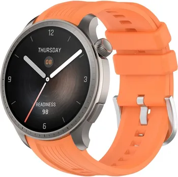 Ostatní příslušenství k chytrým hodinkám VSECHNONAMOBIL 85694 SILICONE Vyměnitelný řemínek pro Amazfit Balance oranžový