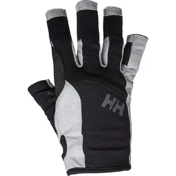 Rukavice Jachtařské rukavice Helly Hansen SAILING GLOVE SHORT M Černá, Šedá