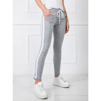 Dámské světle šedé sportovní kalhoty RV-DR-5407.88-light grey Velikost: XL